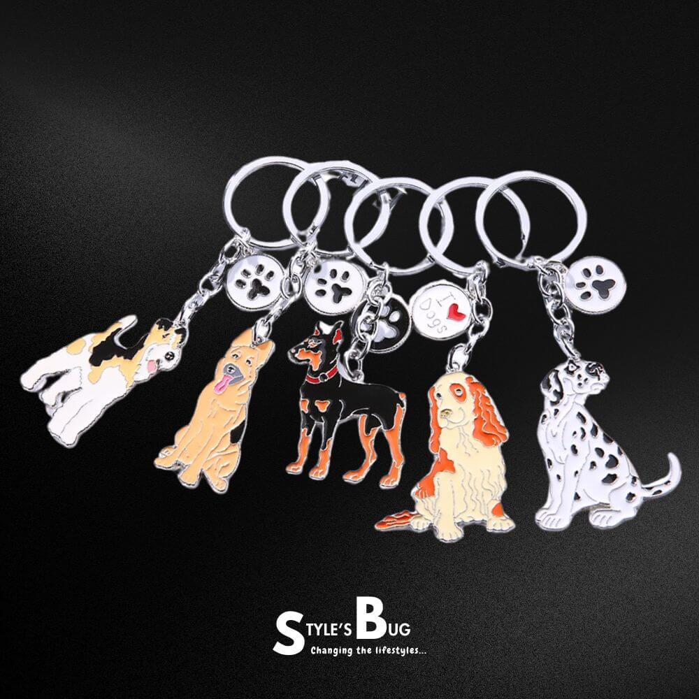 NEW, Black Russian Terrier, dog keyring, necklace and clipring in casket, DELUXE set, limited edition, ArtDog . Dog keyring buying for dog lovers