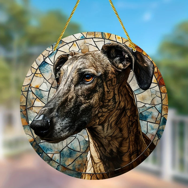 Artistic Hanging Dog Ornament