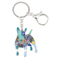 Artistic Bull Terrier Necklace / Keychain