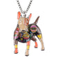 Artistic Bull Terrier Necklace / Keychain