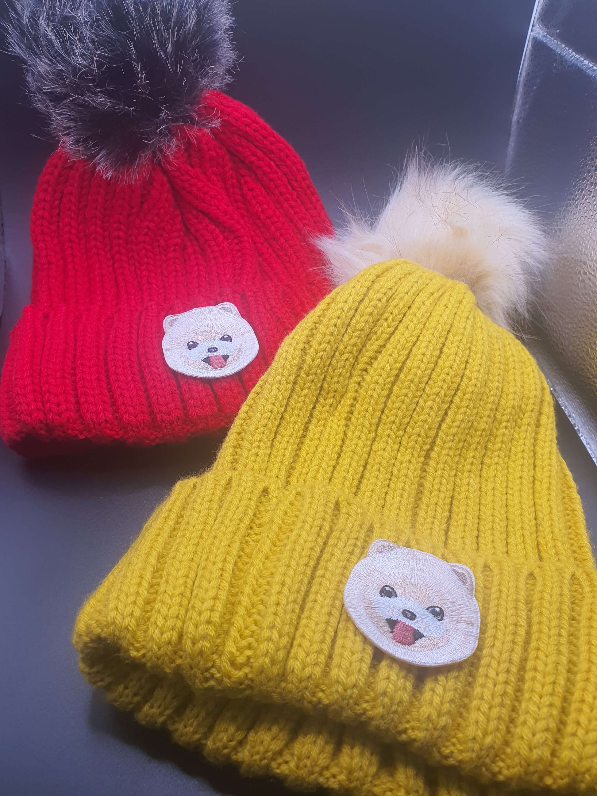 Dog Themed Knitted Beanies - Style's Bug Pomeranian / Both (25% OFF)