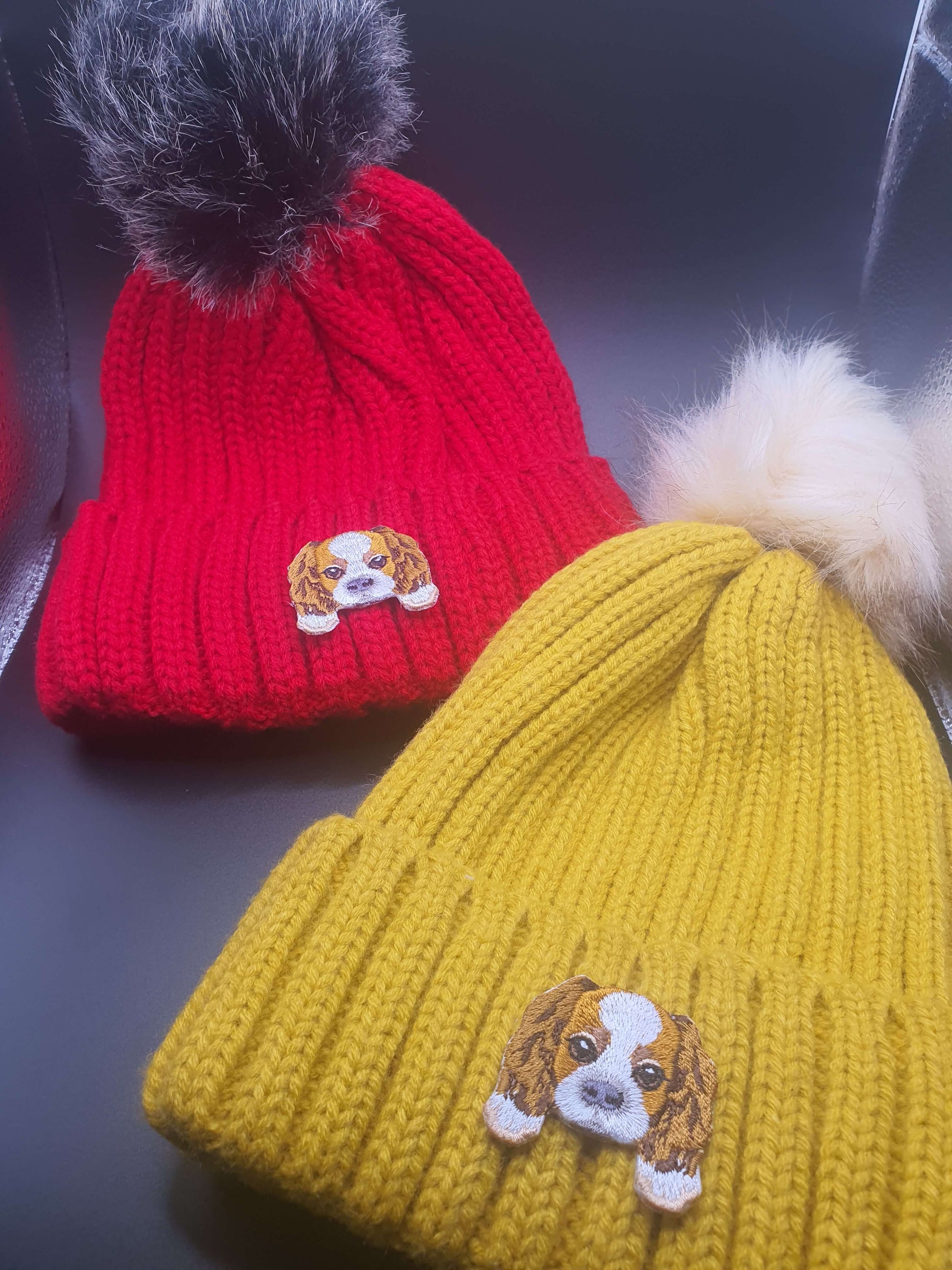 Dog Themed Knitted Beanies - Style's Bug Cavalier / Both (25% OFF)