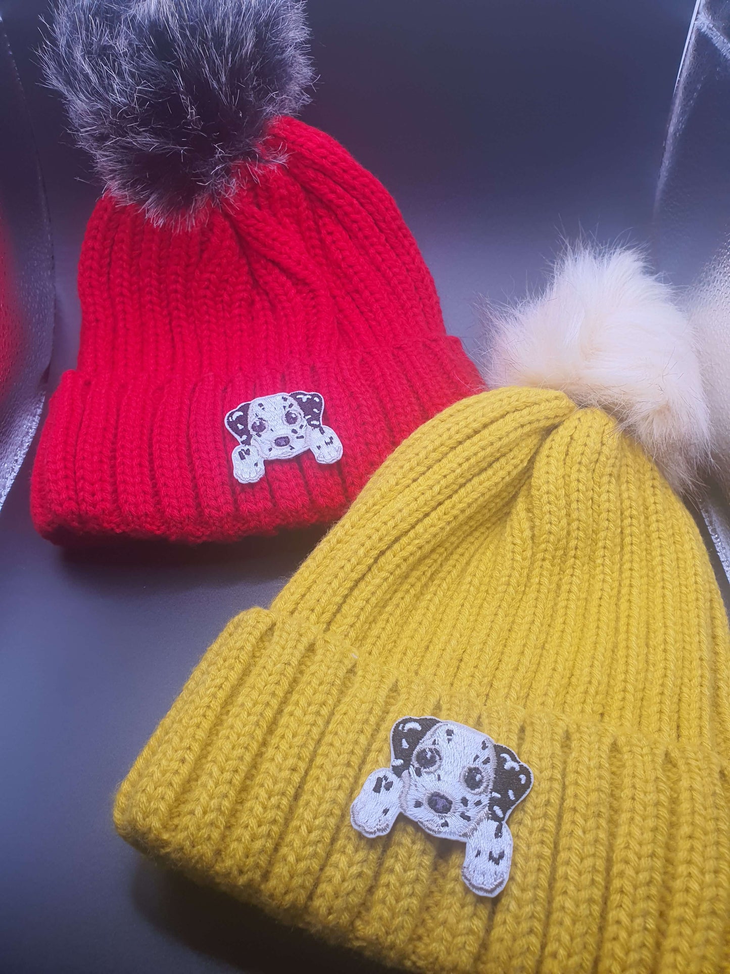 Dog Themed Knitted Beanies - Style's Bug Dalmatian / Both (25% OFF)