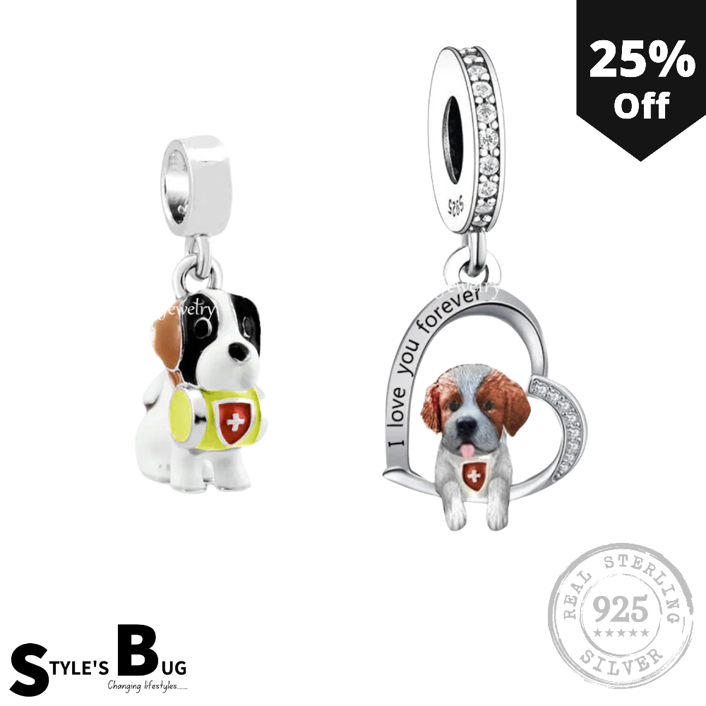 Saint Bernard Dog Necklace / Bracelet pendants