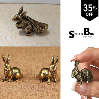 Copper Rabbit Ornaments