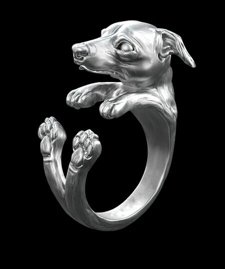 Retro Whipppet / Greyhound jewelry