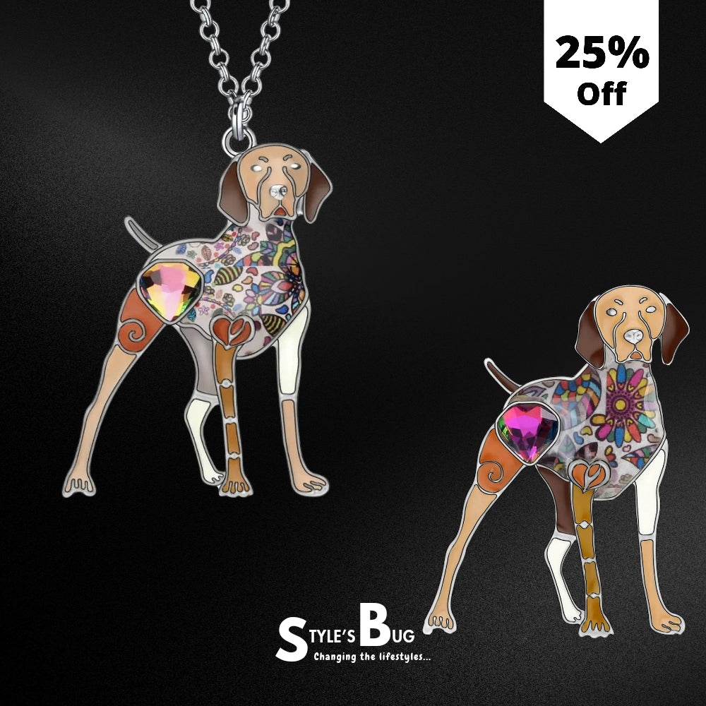 Artistic Vizsla Necklace / Brooch