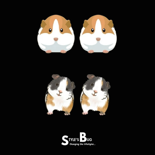 Cartoon Guinea Pig Earrings (2 pairs pack)