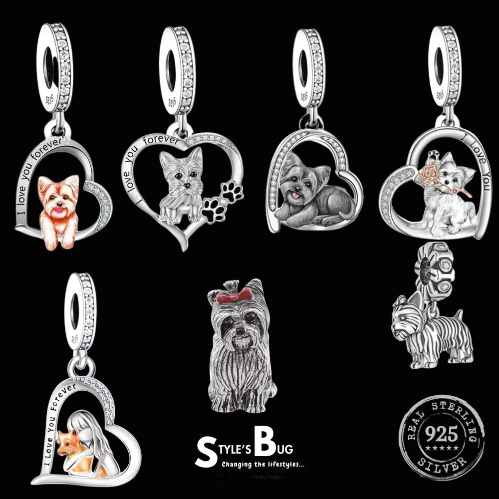 Yorkie Dog Pendants