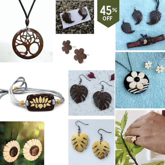 Coconut Shell 'Beauty of Nature' Jewelry collection by ESB