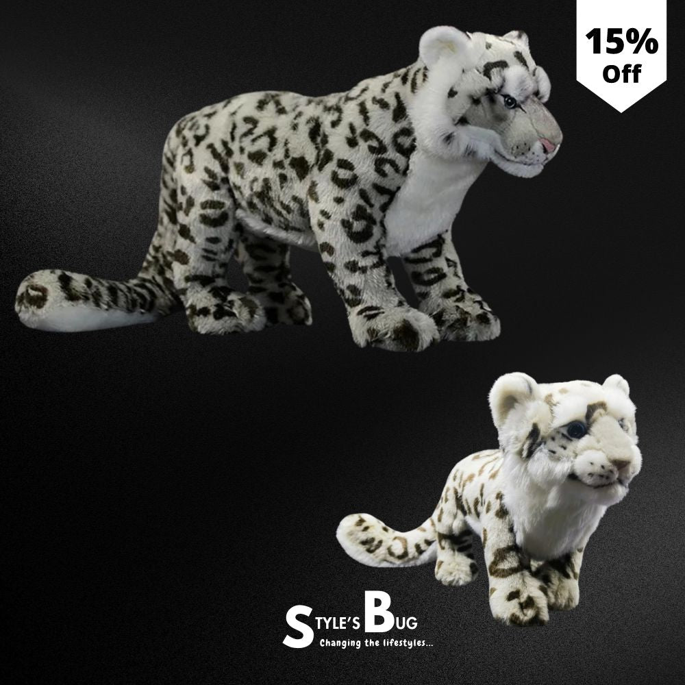 Realistic Snow Leopard Plushie by SB