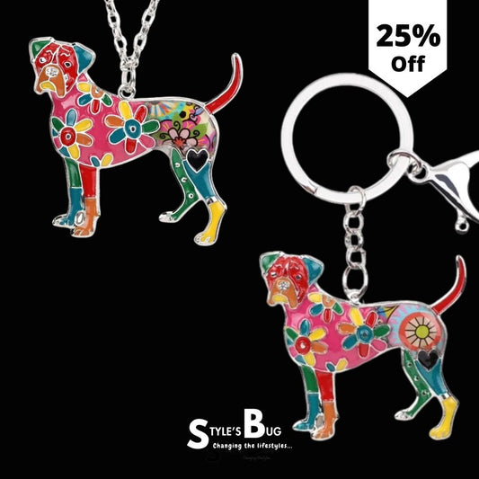 Artistic Boxer Necklace / Keychain