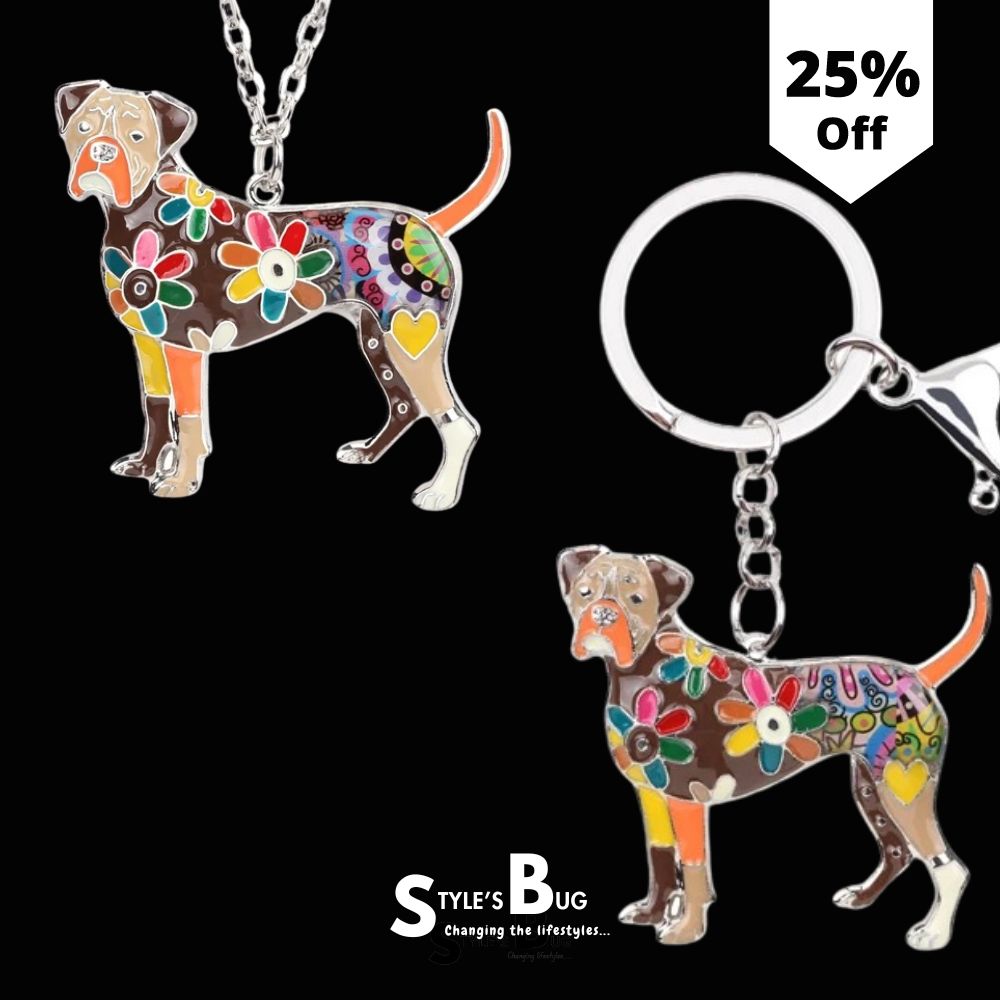 Artistic Boxer Necklace / Keychain