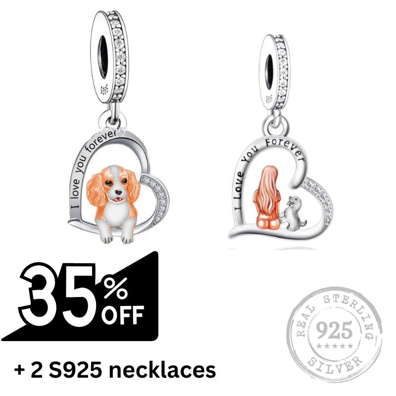 "I Love you Forever" Springer Spaniel pendants