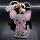 Crystal Chihuahua keychains