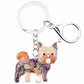 Artistic Yorkshire Terrier Keychains