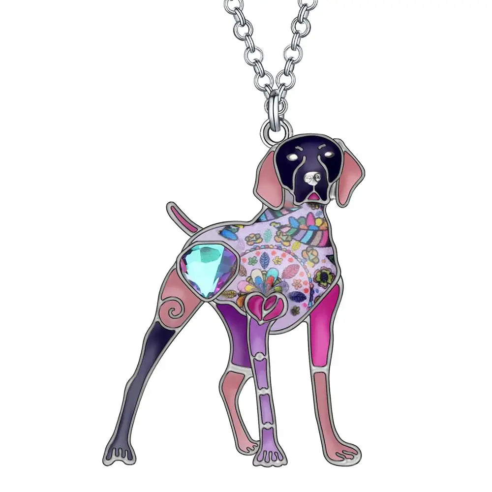 Artistic English Setter Necklace / Brooch