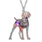 Artistic Coonhound Necklace / Brooch