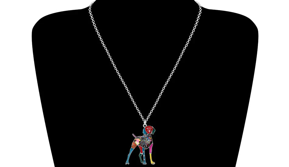 Artistic Vizsla Necklace / Brooch