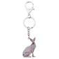 Sitting Sphynx Cat Keychain