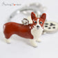 Standing Cute Dog keychains