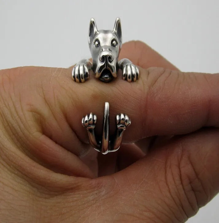 Realistic Great Dane Ring (adjustable)