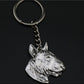 Realistic Bull Terrier Jewelry - Style's Bug Realistic Silver Keychain