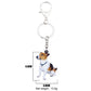 Sitting Jack Russell Terrier Keychain (3pcs Pack)