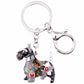 Artistic Scottish Terrier Keychains