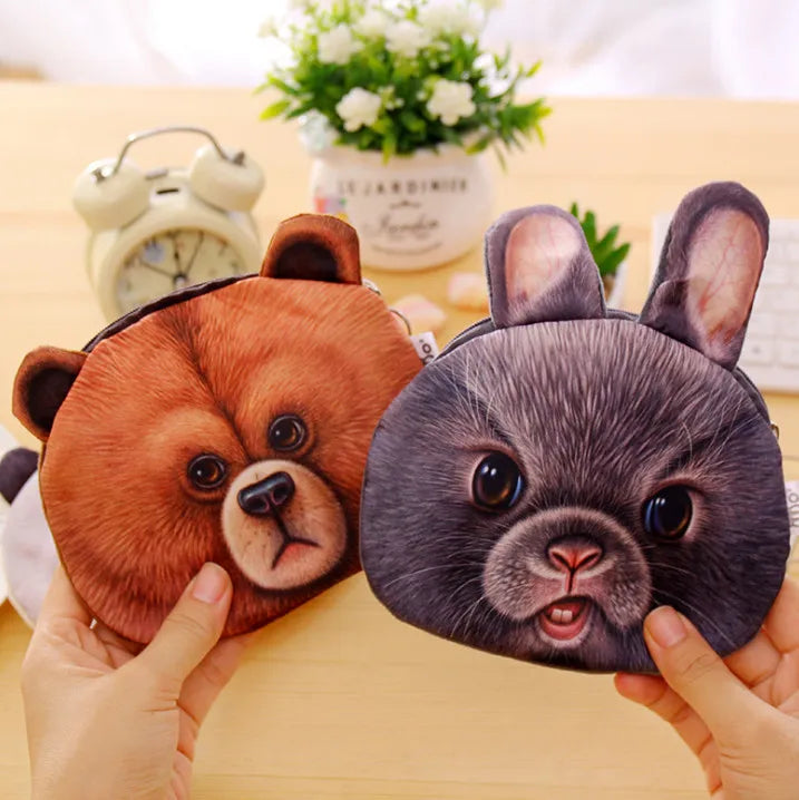 Realistic Dog Face purses (2pcs pack)