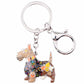 Artistic Scottish Terrier Keychains