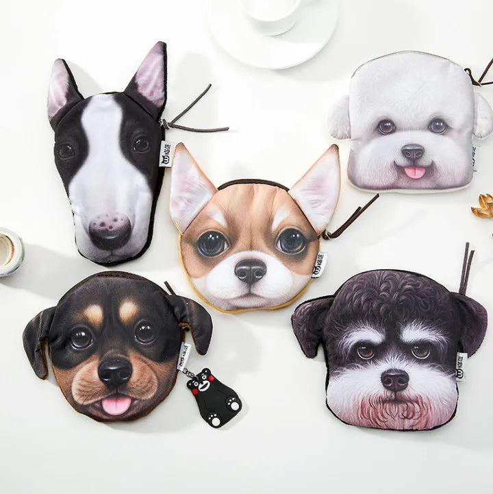 Realistic Dog Face purses (2pcs pack)