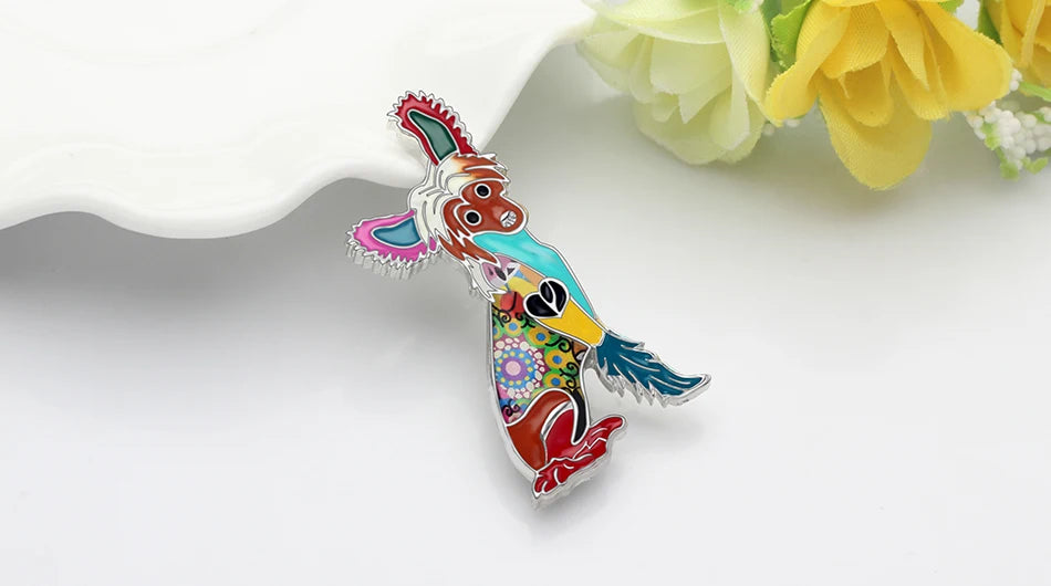 Artistic Chinese Crested Necklace / Brooch