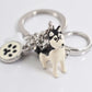 Standing Cute Dog keychains