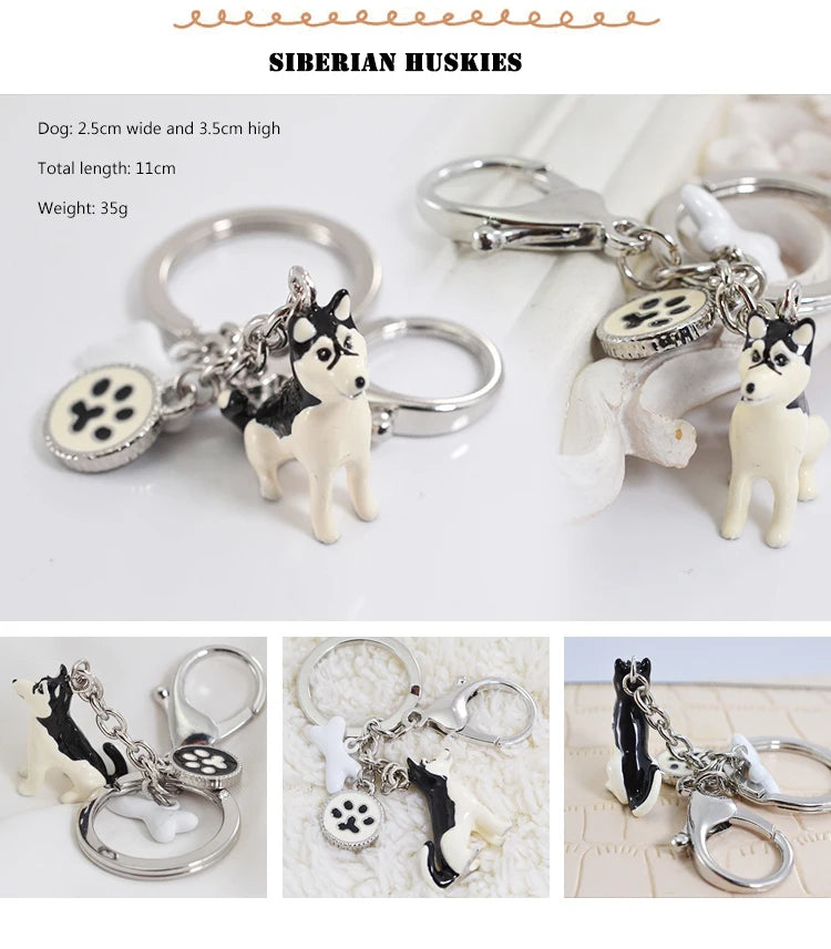 Standing Cute Dog keychains