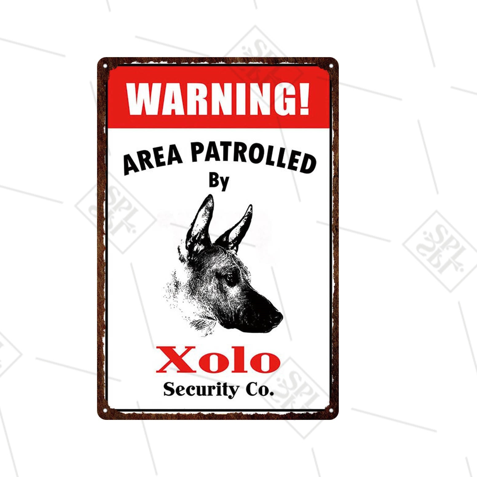 "Warning Area Patrolled by 'Dog' Security & Co" signs - Style's Bug Xolo