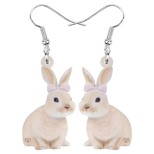 Curious & Cute Rabbit earrings (2 pairs pack)