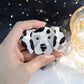 Realistic Dalmatian Face brooch and keychain