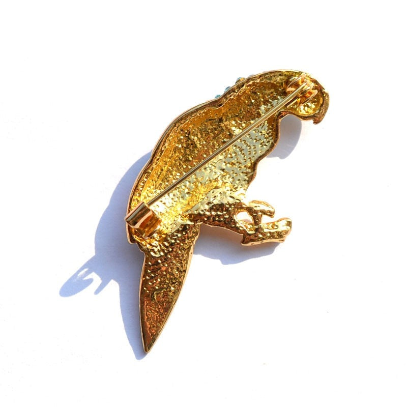 Rhinestone Parrot Brooch (2pcs pack)