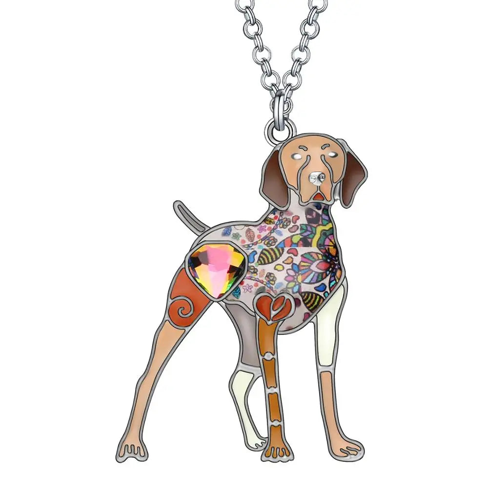 Artistic Brittany Spaniel Necklace / Brooch