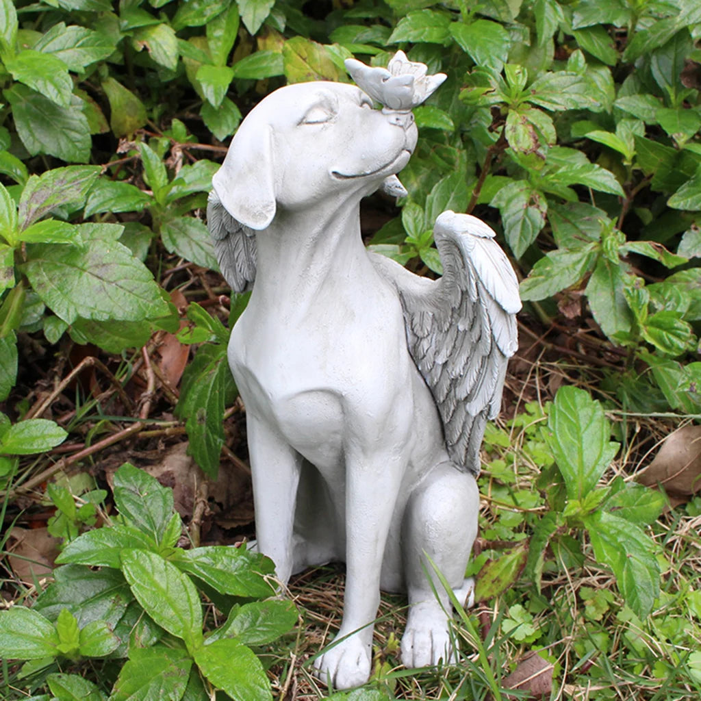 Brittany Spaniel Dog Memorial Statues