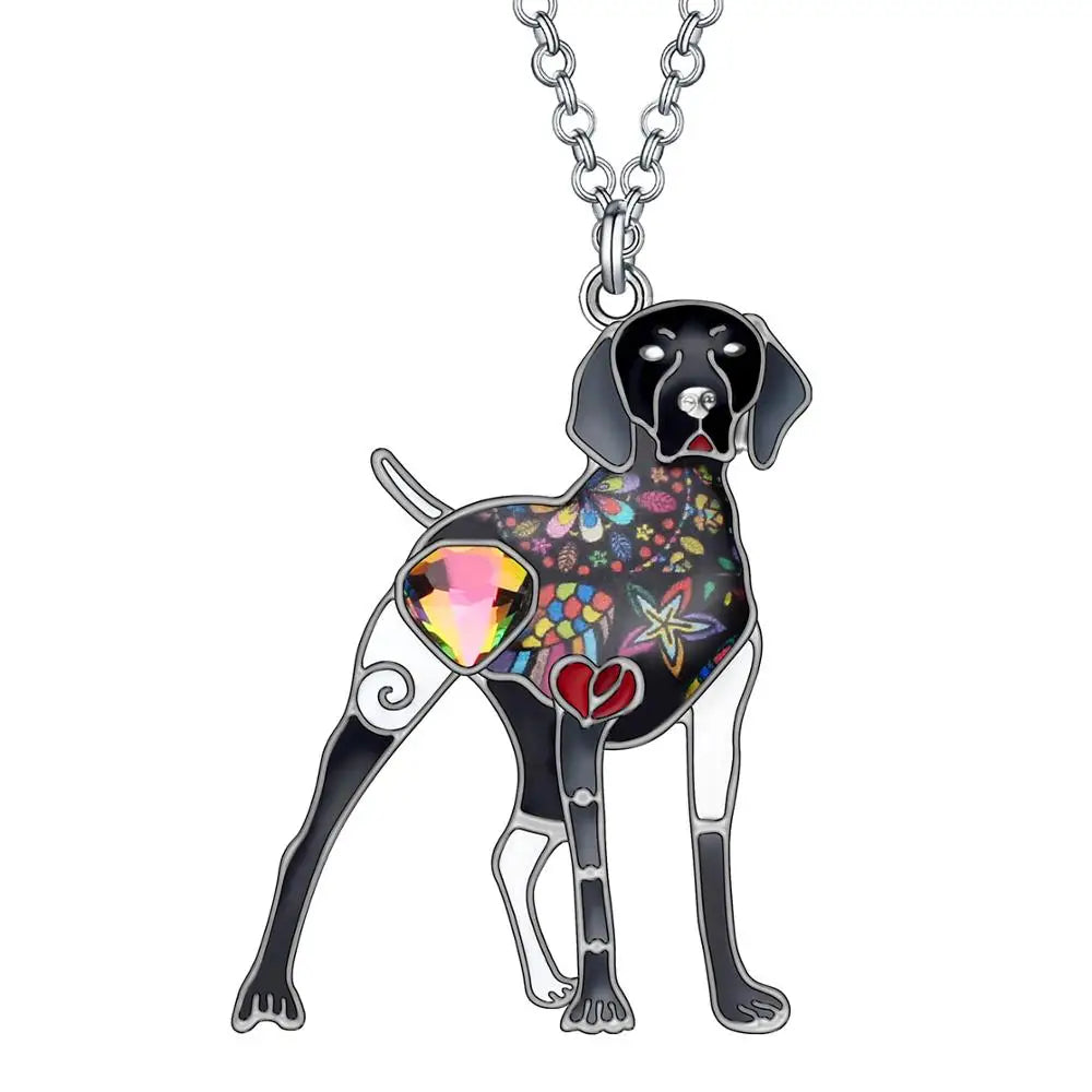 Artistic Doberman Necklace / Brooch (Not cropped ears)