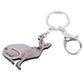 Sitting Sphynx Cat Keychain