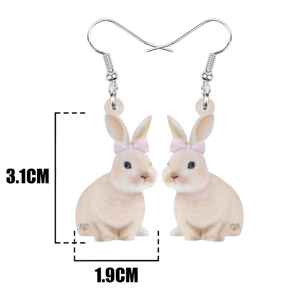 Curious & Cute Rabbit earrings (2 pairs pack)