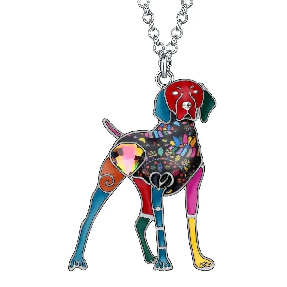 Artistic Weimaraner Necklace / Brooch