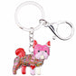 Artistic Yorkshire Terrier Keychains