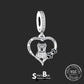 Pitbull / Staffy 'I love you forever' Dog Pendants