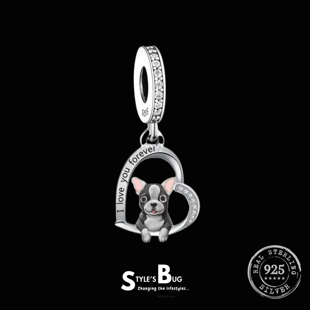 Boston Terrier “I Love you Forever" pendants