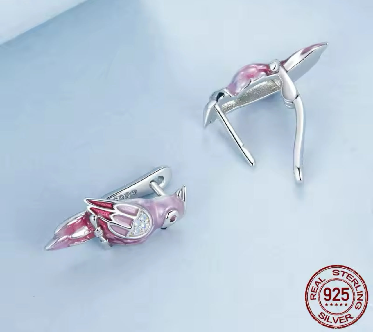 Pink Parrot Jewelry Set