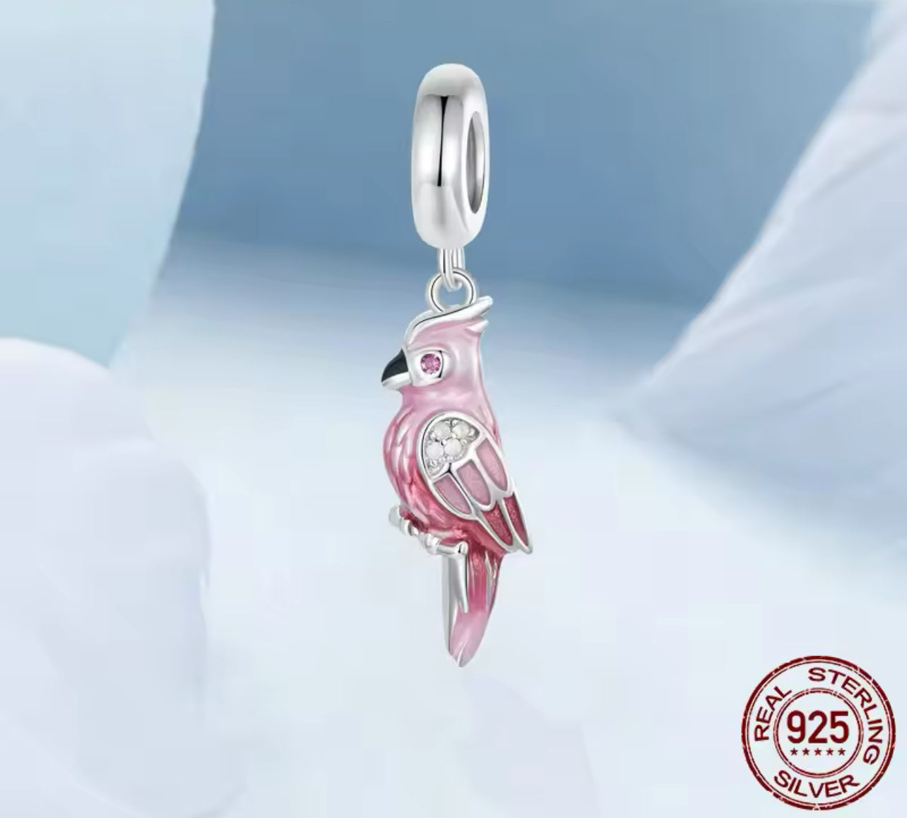 Pink Parrot Jewelry Set